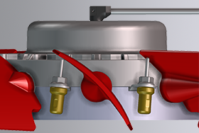 Cleanfix reversible fan with thermal actuators for blade adjustment | © Hägele GmbH - Cleanfix