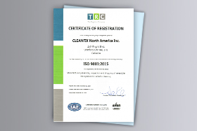 ISO 9001 Certification of the Canadian branch | © Hägele GmbH - Cleanfix